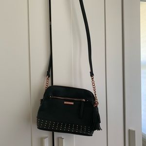 Black Madden Girl w/ rose cold hardware crossbody